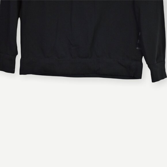 Fabletics Sweatshirt XS Womens Snowshoe Pullover Black Logo Print Long Sleeve - Picture 6 of 6